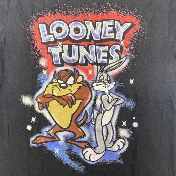 Looney Tunes Graphic Tee Thrifted Vintage Style Size M - Picture 4 of 10